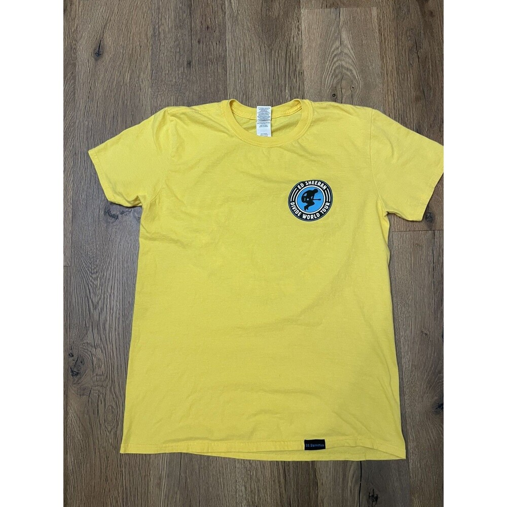 Medium Ed Sheeran Yellow Divide World Tour T Shirt Size Medium